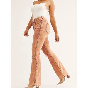 Free People (CRVY line) Velvet Bootcut Pants